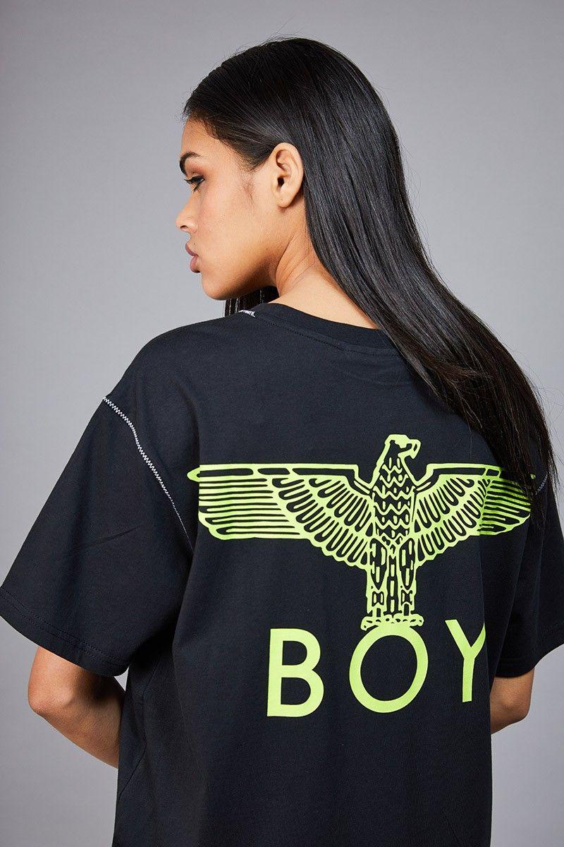 Lime Eagle Logo - BOY EAGLE SPORTS TEE - LIME Official Boy London website