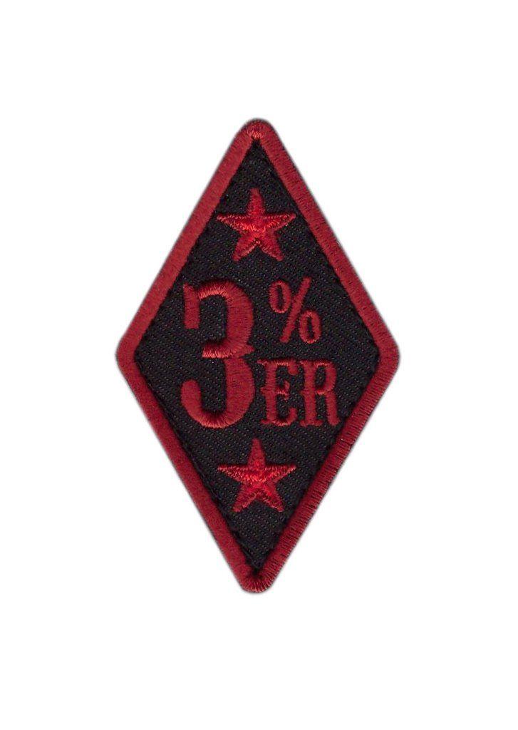 3 Red Diamond Logo - Iron on Red Diamond 3 Percenter Morale Biker 2A Rights Patch – Titan One