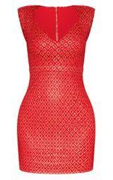 3 Red Diamond Logo - Red Diamond Glitter Sweetheart Bodycon Dress | PrettyLittleThing