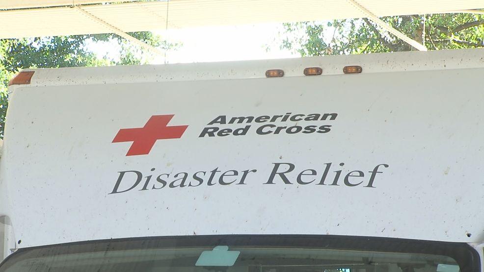 Large American Red Cross Logo - American Red Cross sets up truck for relief in Macon