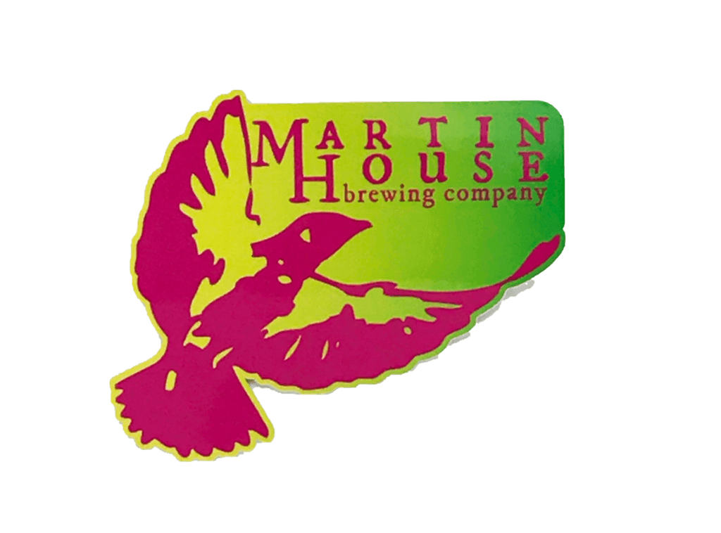 Lime Eagle Logo - Martin House Pink and Lime Sticker – Cornerstone Impressions