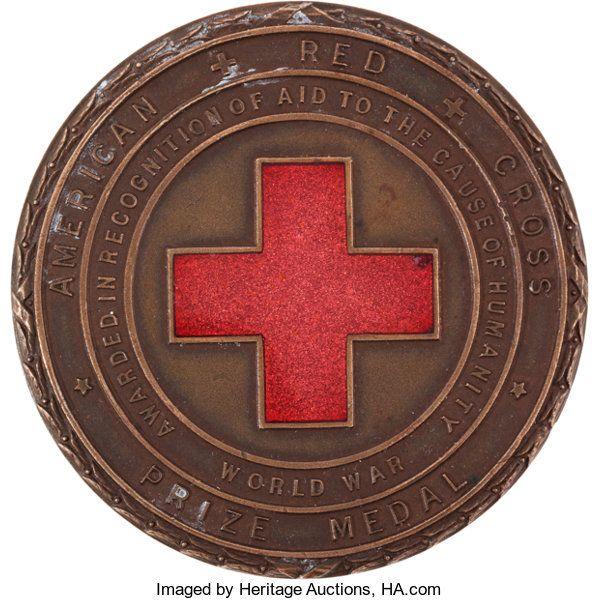 Big Picture of American Red Cross Logo - 1918 American Red Cross Prize Medal Presented to Alexa | Lot #82130 ...