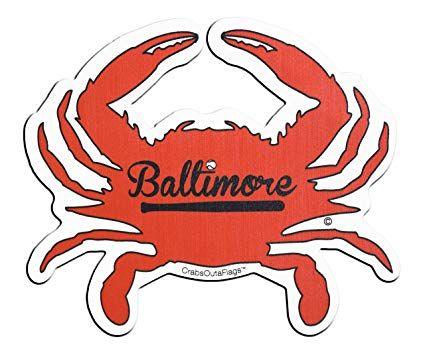 Crab Baseball Logo - Amazon.com : Baltimore Baseball Crab Magnet (Orange) : Sports & Outdoors