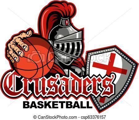 Crusaders Basketball Logo - crusaders basketball Vector illustration, royalty free
