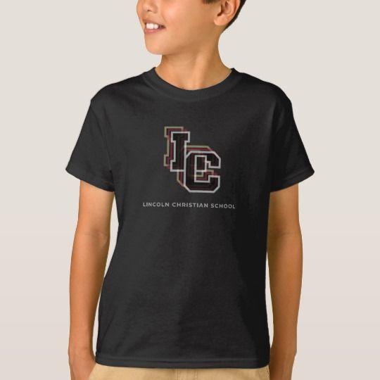 LC School Logo - Lincoln Christian School - LC Big Logo Youth T-Shirt | Zazzle.com