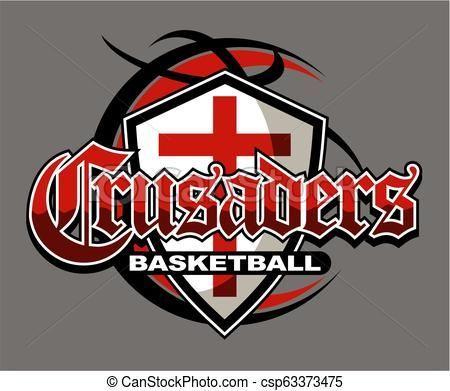 Crusaders Basketball Logo - crusaders basketball Vector - stock illustration, royalty free ...