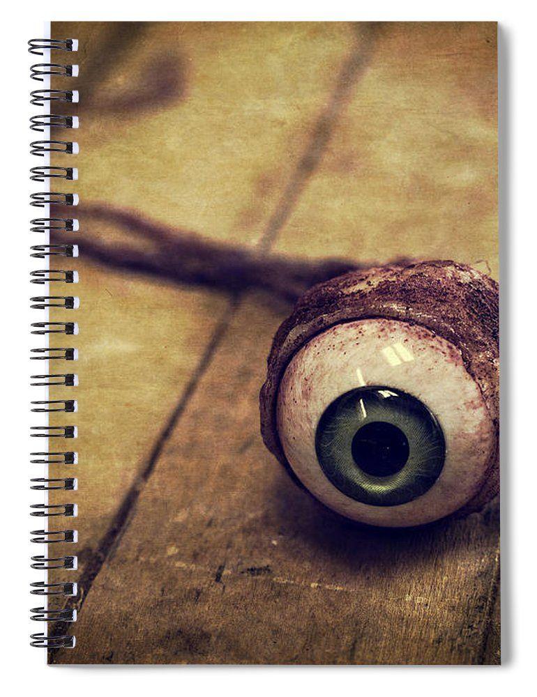 Eye Ball Spiral Logo - Creepy Eyeball Spiral Notebook