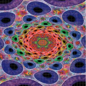 Eye Ball Spiral Logo - EYEBALL SPIRAL - BLOTTER ART Psychedelic Perforated Acid Free Art ...