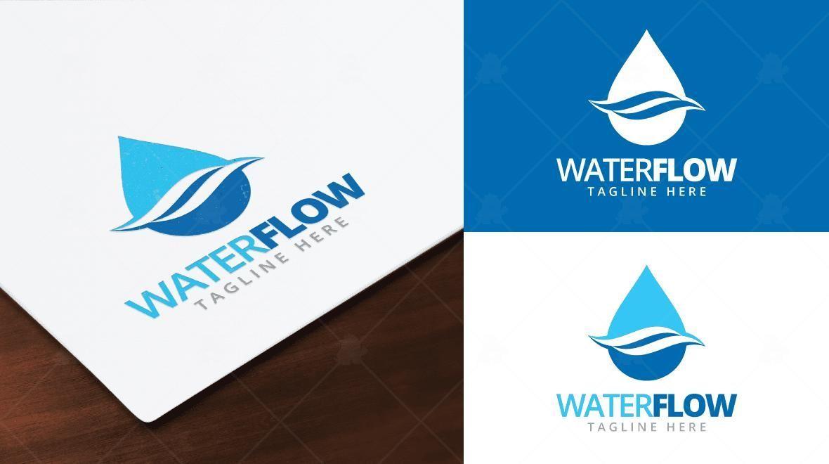 Water Graphics Logo - Water Flow Logo Template & Graphics. Chicago Faucets