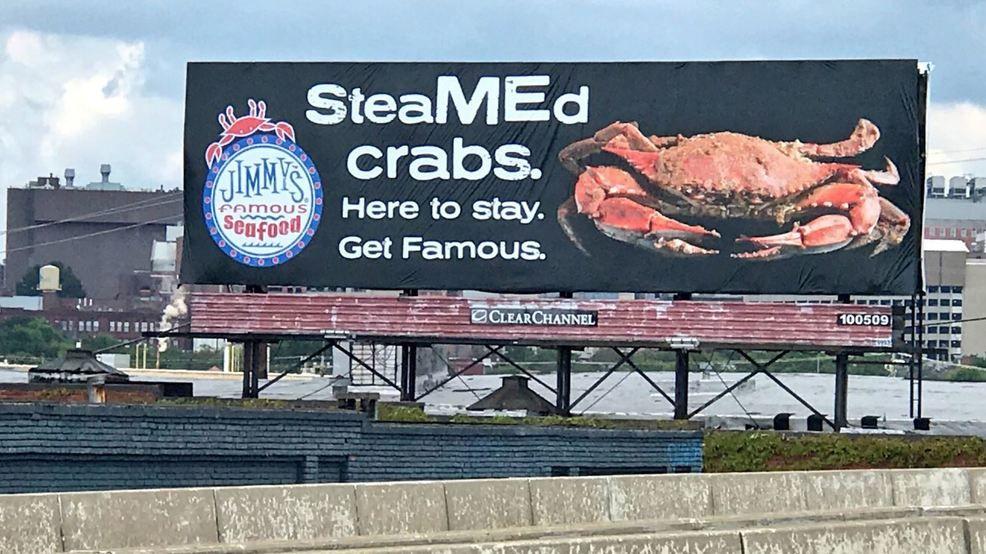 Baltimore Crab Logo - Jimmy's Famous Seafood responds to PETA with their own crab ...