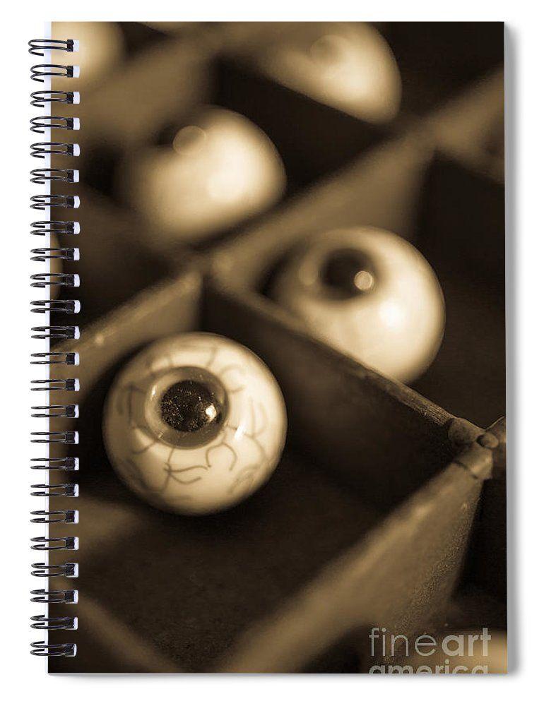 Eye Ball Spiral Logo - Oddities Fake Eyeballs Spiral Notebook