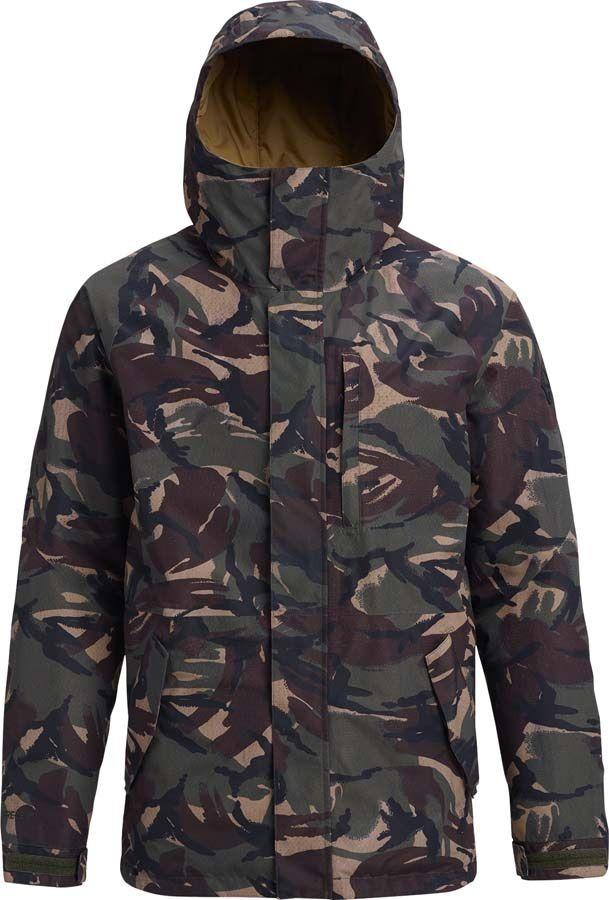 Camo Burton Logo - Burton Radial Gore Tex Snowboard Ski Jacket, M, Seersucker Camo