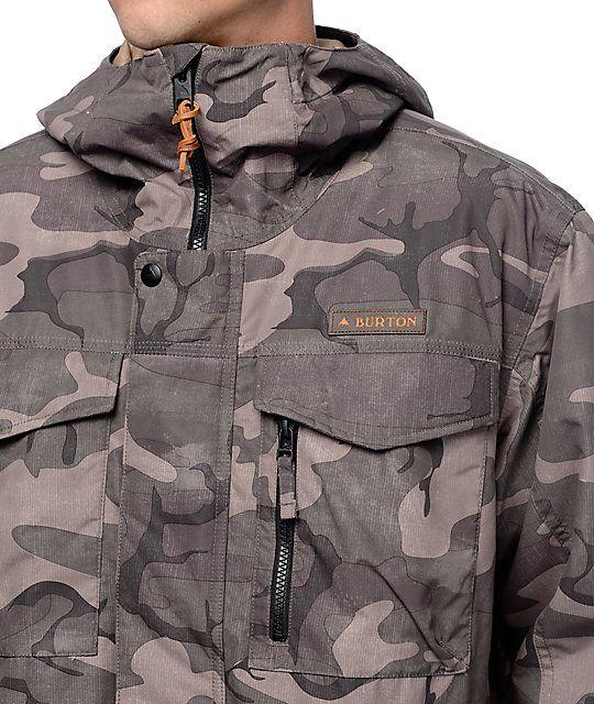 Camo Burton Logo - Burton Covert Camo 10K Snowboard Jacket