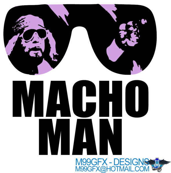 Randy Savage Logo - Macho Man Randy Savage 80s T Shirt Logo (PSD)