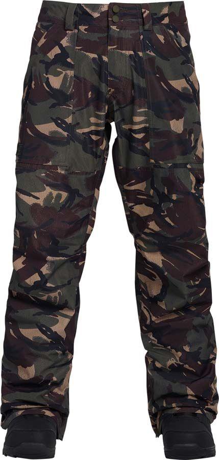 Camo Burton Logo - Burton Ballast Gore Tex Ski Snowboard Pants, M Seersucker Camo