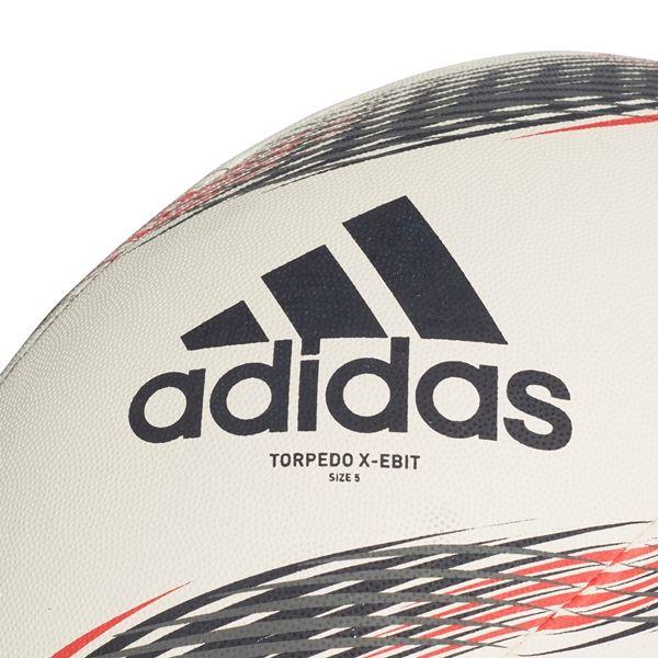 Red Ball White with X Logo - Adidas Torpedo XEbition Training Rugby Ball WHITE/RED SIZE 5 - RUGBY ...