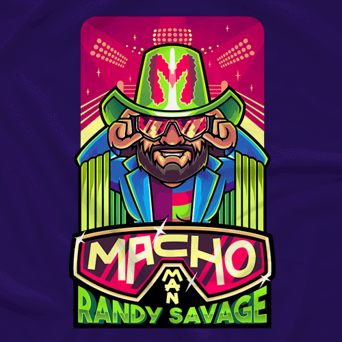 Randy Savage Logo - Macho Man Randy Savage Macho Man Cartoon Shirt