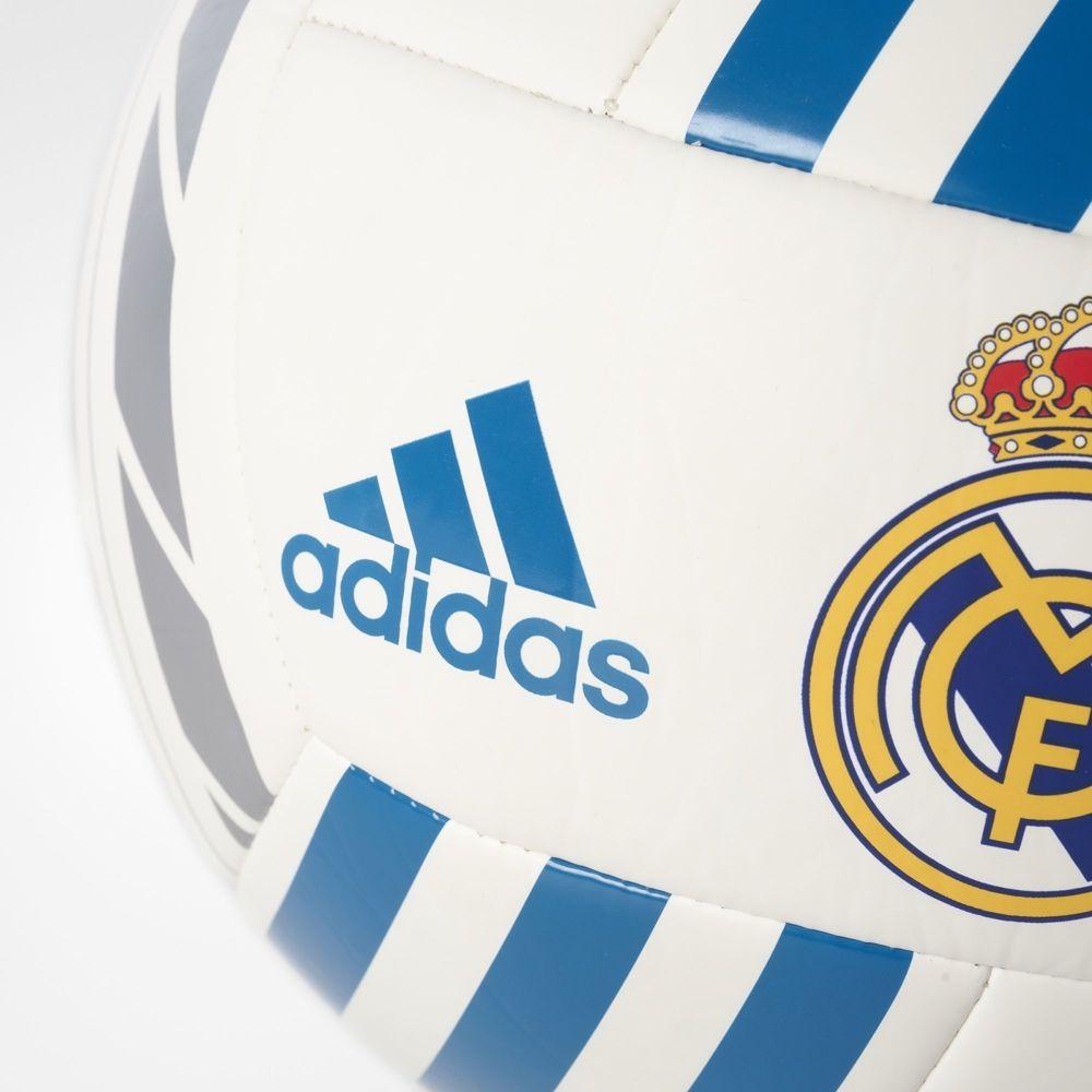 Adidas Real Madrid Logo - FOOTBALL ADIDAS REAL MADRID BQ1397 White Silver, Blue Logo. SPORT