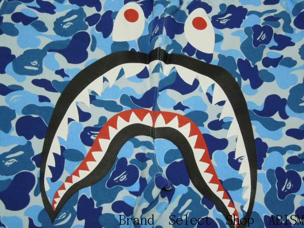 Blue BAPE Shark Logo - brand select shop abism: A BATHING APE (エイプ) ABC SHARK SWEAT ...