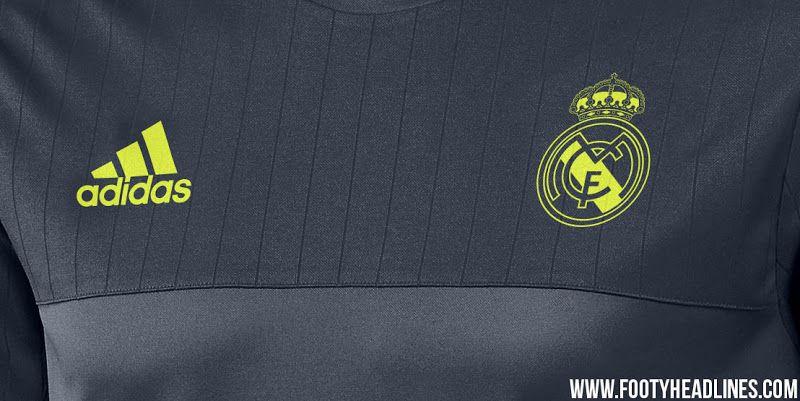 Adidas Real Madrid Logo - Real Madrid 15-16 Training Shirts Released - Footy Headlines