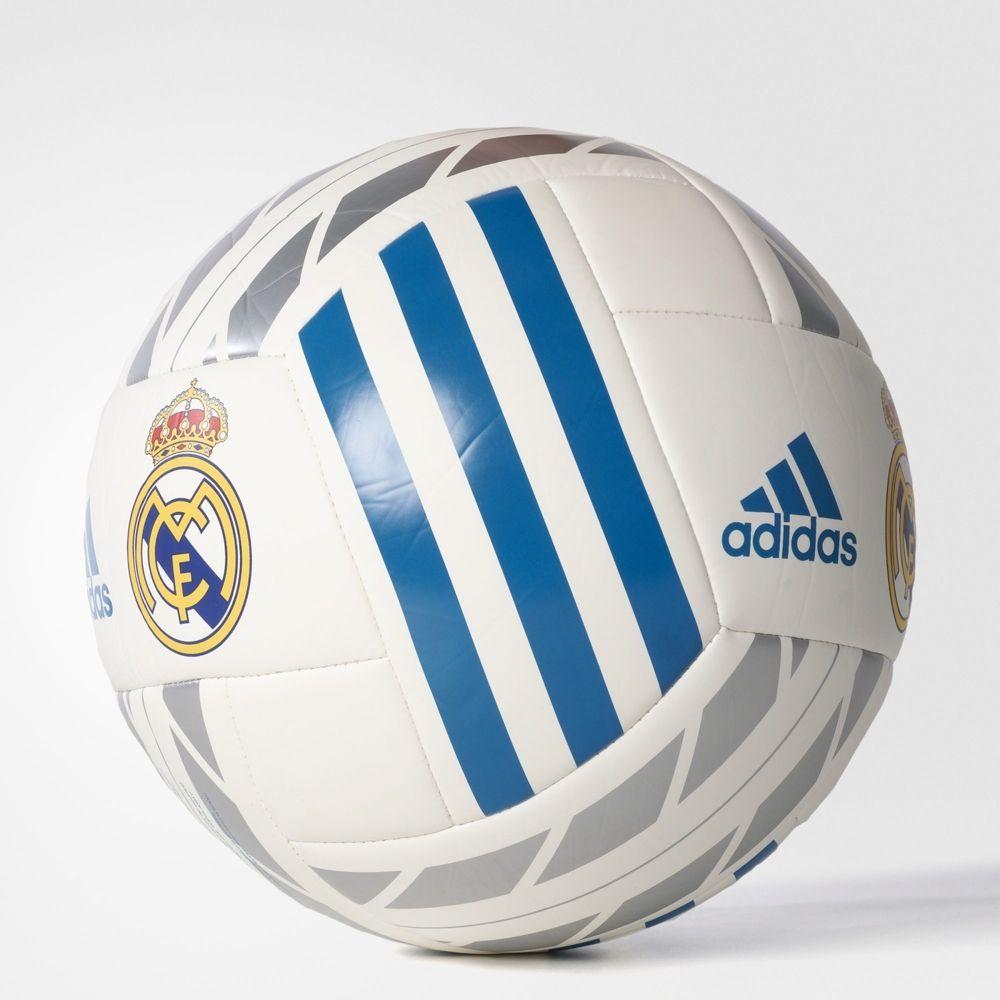 Adidas Real Madrid Logo - FOOTBALL ADIDAS REAL MADRID BQ1397 white/silver, blue logo | SPORT ...