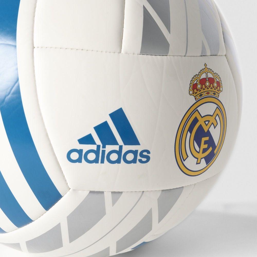 Adidas Real Madrid Logo - FOOTBALL ADIDAS REAL MADRID BQ1397 white/silver, blue logo | SPORT ...