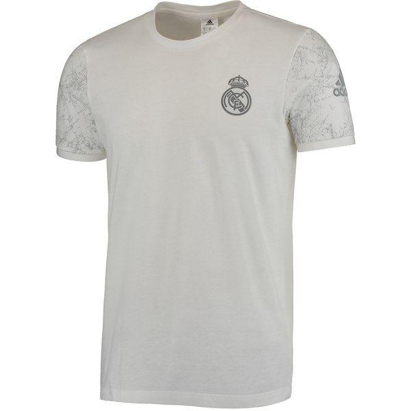 Adidas Real Madrid Logo - Men's Adidas White Real Madrid Team Logo T Shirt. Real Madrid