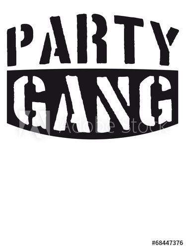Cool Gang Logo - Cool Logo Design Party Gang - Buy this stock illustration and ...