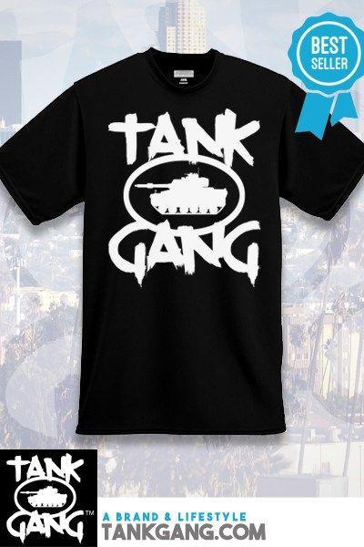 Cool Gang Logo - Tank Gang “Logo” Black Tee