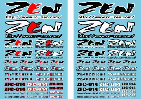 RC Zen Logo - Zen Racing F1 Decal Sheet 2015 Z5903 - TRG RC Parts for F1