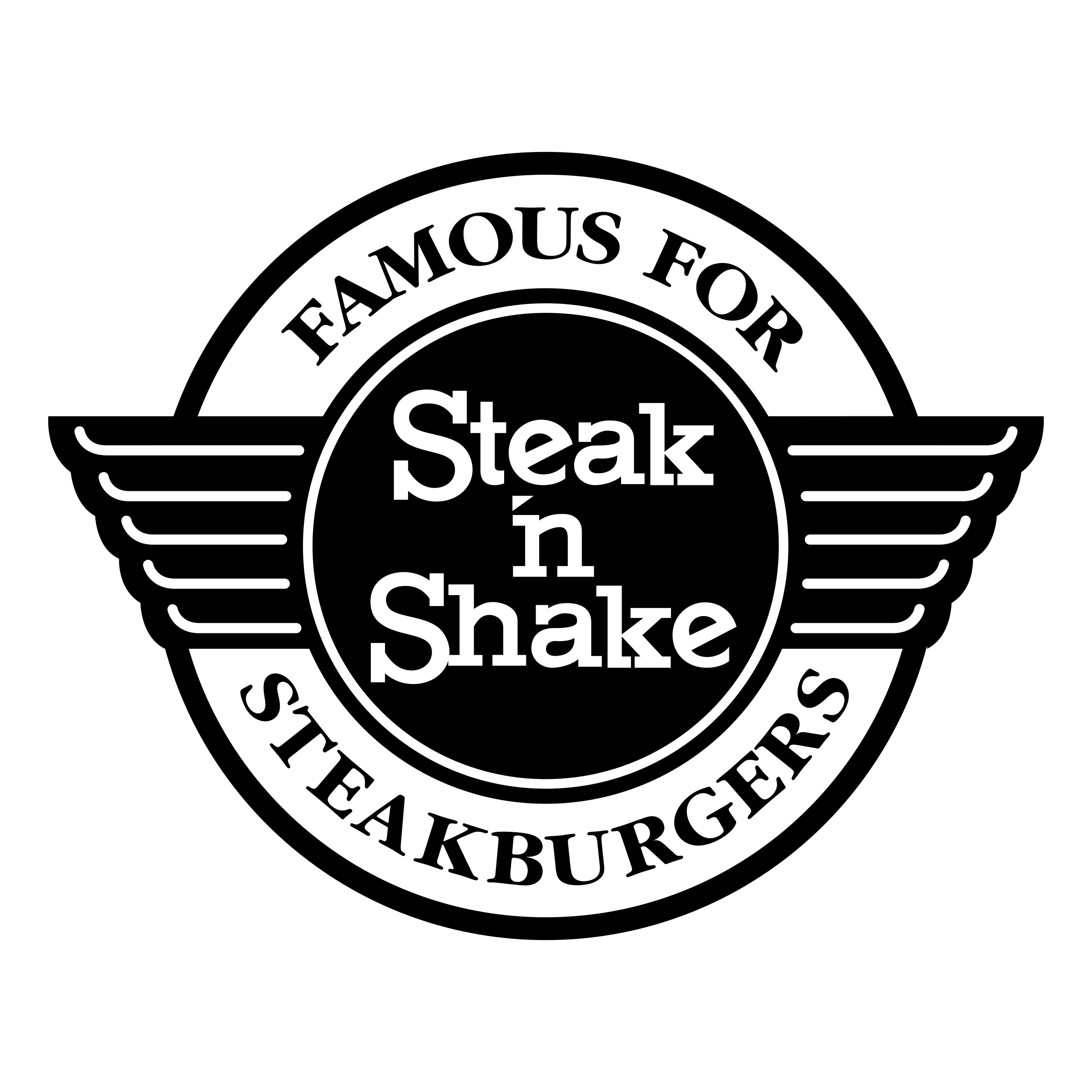 Black Steak'n Shake Logo - Steak 'n Shake Logo PNG Transparent & SVG Vector - Freebie Supply