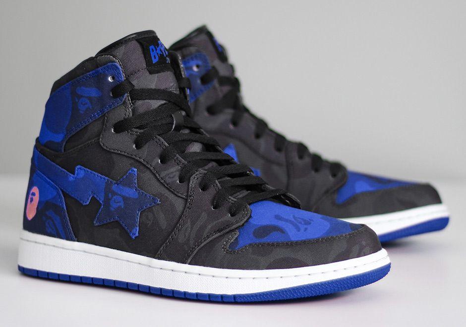 BAPE Jordan Logo - BAPE Air Jordan 1 Royal Custom by Jack The Ripper | SneakerNews.com