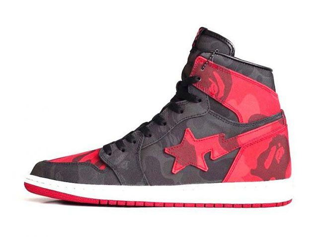 BAPE Jordan Logo - Air Jordan 1 Bape Camo Custom | SneakerFiles