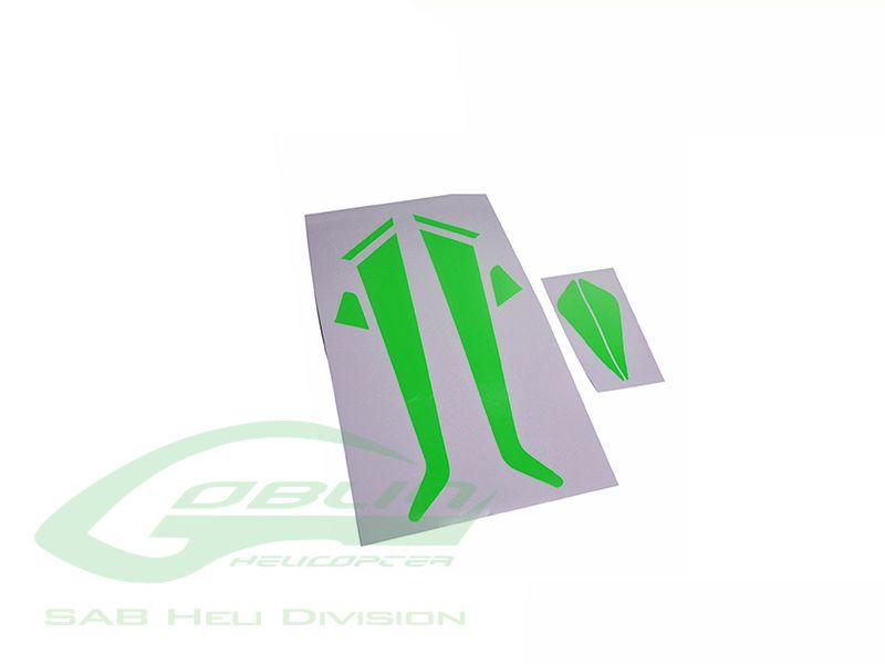 RC Zen Logo - Landing Gear and Fin Sticker Green