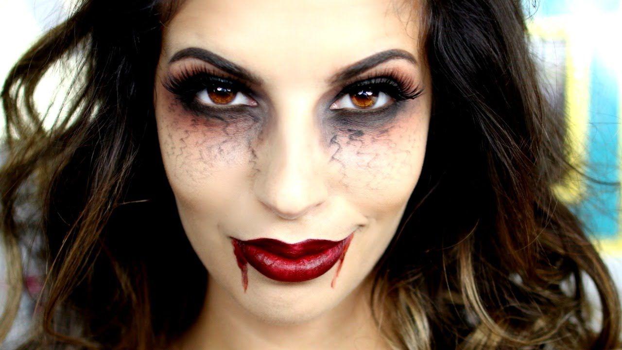 Vampire Girl YouTube Logo - Last Minute Halloween Vampire Makeup Tutorial 2015