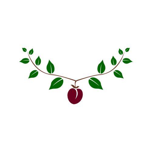 Plum Logo - Wild Plum Logo Illustration