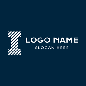 White and Blue Striped Logo - Free Stripe Logo Designs | DesignEvo Logo Maker