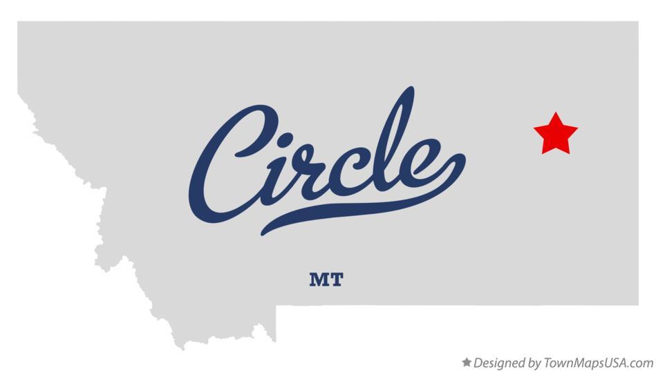 Circle Montana Logo - Map of Circle, MT, Montana