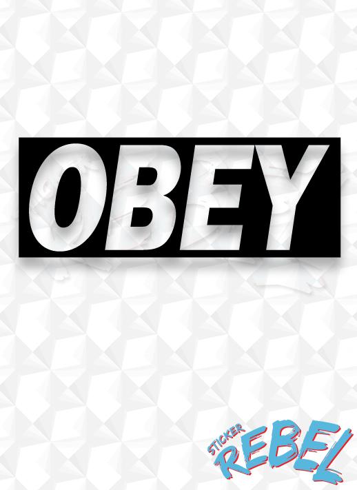 Blue Obey Logo - obey logo stickers | Sticker Rebel