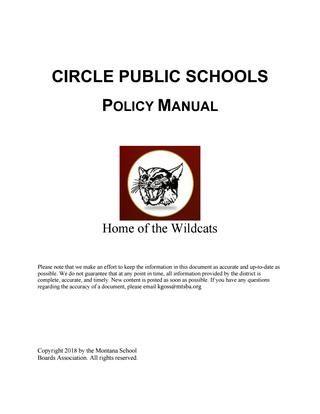 Circle Montana Logo - Circle Public Schools Policy Manual by Montana School Boards ...