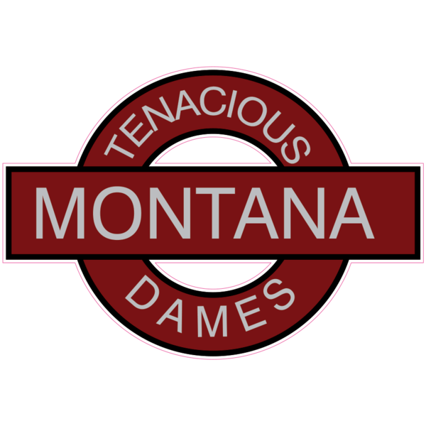 Circle Montana Logo - Decal #5 (Circle with Montana text) – Tenacious Dames RC