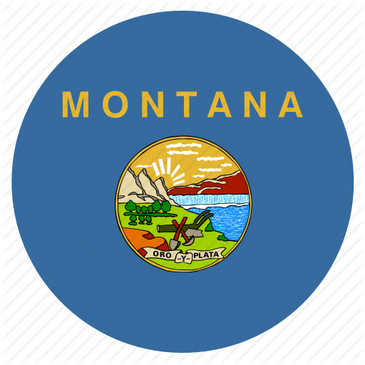Circle Montana Logo - American, circle, circular, flag, montana, state icon