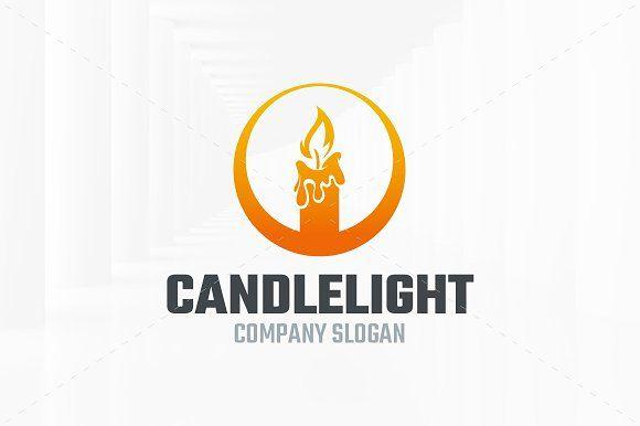 Candel Logo - Candle Light Logo Template