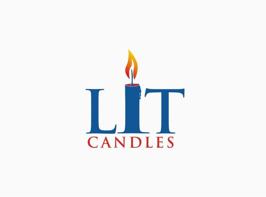 Candle Logo - Elegant, Playful Logo Design for Lit Candles by creative.bugs