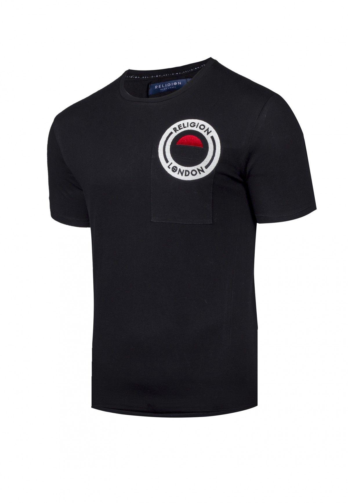 Circle Clothing Logo - Religion Muscle Fit Circle Logo Black T-Shirt | Religion Clothing