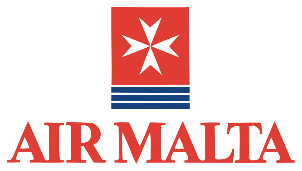 Blue Orange Red Airline Logo - Air Malta Logo | World in Logos | Air malta, Airline logo, Malta