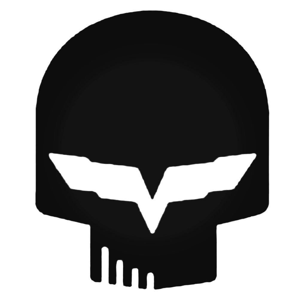 Corvette Skull Logo - Skull Jake Corvette Decal Sticker