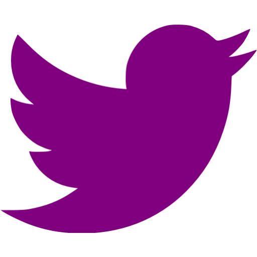 Purple Twitter Logo - Purple twitter icon - Free purple social icons