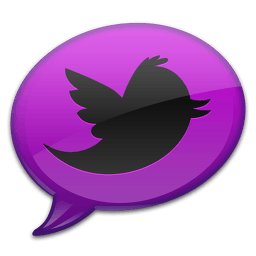 Purple Twitter Logo - Pink And Purple Twitter Logo Png Image