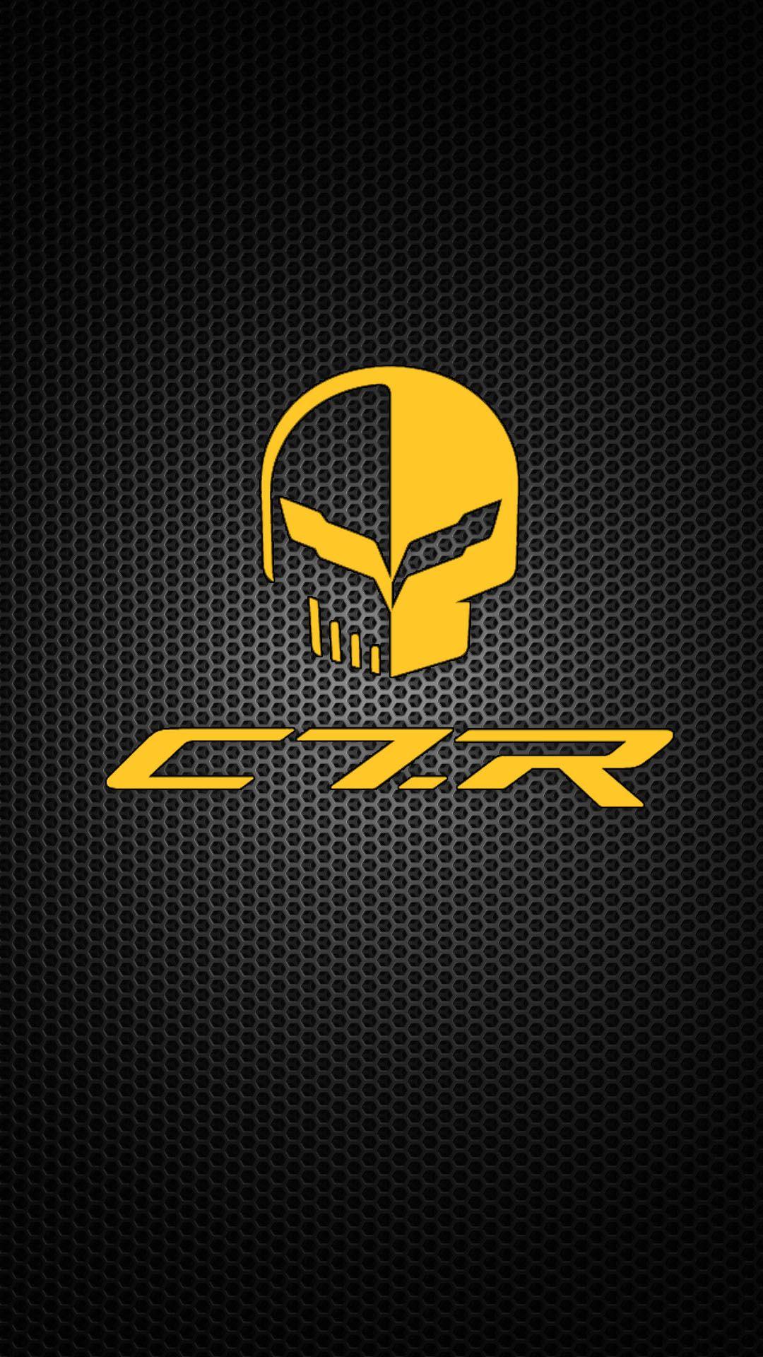 Corvette Skull Logo - HD Phone Wallpaper - C7.R / Jake Skull - GM Paint Colors (1080x1920 ...